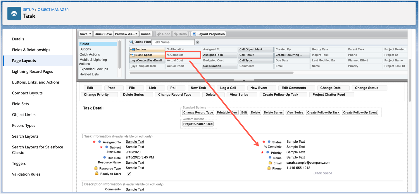 how to create an automated task in salesforce